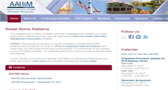 Desktop Screenshot of aahim.org