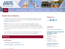 Tablet Screenshot of aahim.org